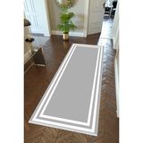 10 Post Online Beyaz Kaymaz Kesme İnce Dijital Baskı Gri 70x300 cm Yolluk