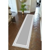 10 Post Online Beyaz Kaymaz Kesme İnce Dijital Baskı Gri 80x150 cm Yolluk
