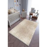 10 Post Online Kahverengi Bej Kaymaz Oval Kesme 70x150 cm Çocuk Odası Halı