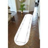 10 Post Online Kaymaz Kesme İnce Dijital Baskı Beyaz Gri 80x200 cm Yolluk