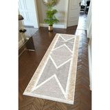 10 Post Online Kaymaz Kesme İnce Dijital Baskı Gri 100x250 cm Yolluk