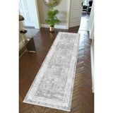 10 Post Online Kaymaz Kesme İnce Dijital Baskı Gri 100x325 cm Yolluk