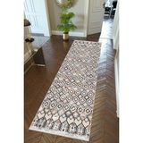10 Post Online Kaymaz Kesme İnce Dijital Baskı Gri 70x170 cm Yolluk