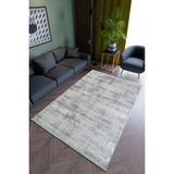 10 Post Online Salon Halısı Modern Yeşil Krem Mavi Yolluk Kaymaz Yuvarlak Oval Kesme Ince Yıkanabilir Halı - 80 x 275 cm