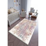 10 Post Onlineçocuk Odası Halısı Çok Renkli Yolluk Kaymaz Yuvarlak Oval Kesme Ince Yıkanabilir Halı - 140 x 180 cm