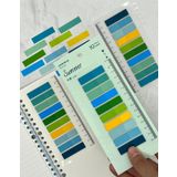 10 Renkli Cetvelli Summer Şeffaf Pet İndeks Sticker/İndex/Postit/Kitap Ayracı/Not Kağıdı