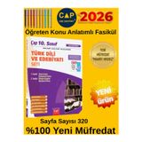 10.Sınıf %100 Yeni Maarif Müfredat Türk Dili Edebiyatı Öğreten Konu Anlatımlı Fasikül+ Kalem