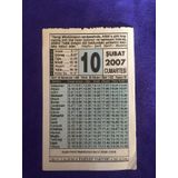 10 Subat 2007 Takvim Yapragi - Nostalji Koleksiyonluk Takvim Yapragi