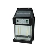 10 W. Solar/Güneş Enerjili Sensörlü Led Duvar Fener Aplik 3200K - Sarı Işık