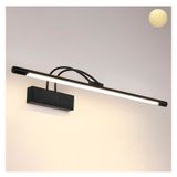 10 Watt 43 Cm Oynar Başlı Flüt Aplik, Beyaz Işık Ledli Metal Led Aplik, Yatakbaşı, Ayna,Tablo Aplik