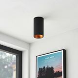 10 x 6 cm Metal Kasa 7 Watt Beyaz Işık GU10 Duy Sıva Üstü Tavan Armatürü Modern Metal Tavan Aplik - yok - Siyah