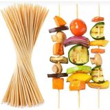 100 Adet 20 cm Bambu Çöp Şiş Ahşap Şiş Çubuk Şiş Mangal Şiş Tavuk Şiş Kebap