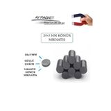 100 Adet 20 Mmx 3 Mm Yuvarlak Kömür Miknatis-Duvar Süsü-Magnet