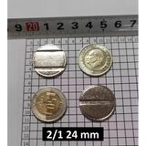 100 Adet 2/1 Çeltikli 24/2 Mm Langırt Oyun Makineleri & Oto Yıkama Jetonu