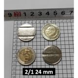 100 Adet 2/1 Çeltikli 24/2 Mm Oyun Makineleri & Langırt Jetonu