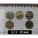100 Adet 2/2 Çeltikli 27/2 Mm Langırt Oyun Makineleri & Oto Yıkama Jetonu