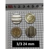 100 Adet 3/3 Çeltikli 24/2 Mm Oyun Makineleri & Langırt Jetonu