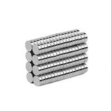 100 Adet 4x4 mm Yuvarlak Güçlü Neodyum Mıknatıs (Çap 4 mm Kalınlık 4 mm)