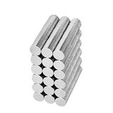 100 Adet 6x1,5 mm Yuvarlak Güçlü Neodyum Mıknatıs (Çap 6mm Kalınlık 1,5mm)