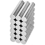 100 Adet 6x2 mm Yuvarlak Güçlü Neodyum Mıknatıs (Çap 6 mm Kalınlık 2 mm)