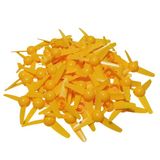 100 Adet 8Cm Sarı Renk Plastik Rüzgar Türbini Pervanesi 3 Yaprak Ø80mm Mini Pervane Deney Pervanesi Hobi Oyuncak Elektrik Motoru Deney Pervane
