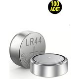 100 Adet AG13 Alkalin LR44H A76 SR44 357 V13GA Düğme Para Pil (A 76 Ag 13 Terazi-Saat-Oyuncak Pili)
