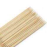 100 Adet Ahşap Şiş 30 cm – İnce Bambu Çöp Şiş | Mangal, Izgara ve Sunum Şişi