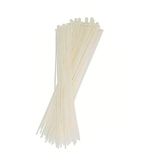 100 ADET Beyaz Elektrik Kablosu Kablo Bağı Klips Plastik Kelepçe Cırt Cırt Kelepçe 25 Cm-3.6 Mm (100, Beyaz)
