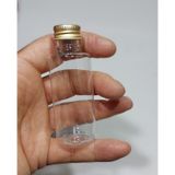 100 Adet Boş Şişe Tıpalı Gold Kapaklı Kolonya Şişesi Doldurulabilir Cep Plastik Parfüm Şişesi 50 Ml