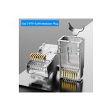 100 Adet - Cat7 Rj45 Jack Internet Patch Kablo Ucu Konnektör Jak (100 Adet)