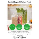 100 Adet Çentikli Özel Ölçülerde Vakum Makinesi Poşeti Torbası (100)