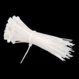 100 Adet Cırt Kelepçe 4,8X250 Mm Plastik Beyaz Renk Zip Kablo Bağı Çok Amaçlı Bağlama