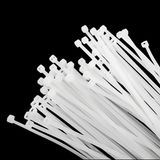 100 Adet Cırt Kelepçe 4,8X380 Mm Plastik Beyaz Renk Zip Kablo Bağı Çok Amaçlı Bağlama