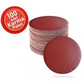 100 Adet Cırt Zımpara Spiral Avuç İçi Taşlama 115 Mm Harman Paket