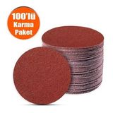 100 Adet Cırt Zımpara Spiral Avuç Taşlama 115 mm (Karma Paket)