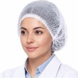 100 Adet Duş Bonesi – Kadın ve Erkekler İçin Tek Kullanımlık Saç Filesi ve Lastikli Baş Örtüsü | Gıda Servisi, Mutfak, Spa, Güzellik Salonu, Otel ve Medikal Kullanım İçin Dokumasız Kumaştan Nefes Alab