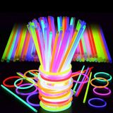 100 Adet Glow Stick Işıklı Fosfor Çubuk Neon Işık Glow Parti Işıkları Neon Işıklı Bileklik Işıklı Neon Kolye Yılbaşı Parti Işıklar