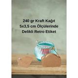 100 Adet Ipsiz 5 x 3,5 cm Craft Kraft Vintage Etiket , Karton Kağıt Ayakkabı Elbise Giysi Tişört
