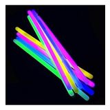 100 Adet Kalın Glow Stick Parti Işığı Neon Işık Fosforlu Çubuk Işıklı Çubuk Ultra Canlı Parlak Işık