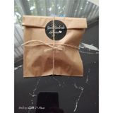 100 Adet Kraft Hediye Poşeti Ambalaj Paketi Şamua Kese Kağıdı 12X20CM