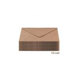 100 Adet Mektup Zarfı 13x18cm 100gr. Kraft