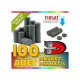 100 Adet Mıknatıs Yuvarlak Mıknatıs Süsleme Magnet 14X3 MM