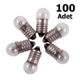 100 Adet, Mini Ampül, Deney Setleri Için, 2,5 V Sarı Ampul, Lamba