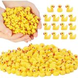 100 Adet Mini Reçine Ördekler, Minik Ördekler Figürinler Toplu Minyatür Dollhouse Dekor Aksesuarları Bahçe Akvaryum Saksı Dıy Süsleme Parti Oyuncaklar - Çok Renkli