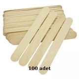 100 Adet Naturel Ahsap Buyuk Genis Dil Cubugu Abeslang Dondurma Dil Basma Cubugu Boyanabilir