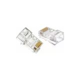 100 Adet Rj45 8Pin Jak Konnektör 8P8c Internet Kablosu Için Konektör Ethernet Kablosu Fişi Rj 45