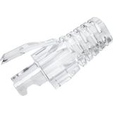 100 Adet - RJ45 CAT5E Cat6 CAT6A Boots Konnektör Şeffaf Jack Koruma Kılıfı