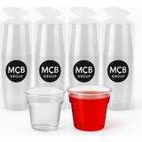 100 Adet Şeffaf Kristal Bardak Ekstra Sert Plastik Mika Bardak 180 cc - 180 ml
