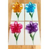 100 Adet Şeffaf Renkli Lotus Toka 8 cm Kına Seti 95570