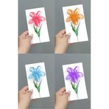 100 Adet Simli Renkli Lotus Toka 8 cm Kına Seti